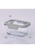 Fika Glace Gri Vakumlu 4 Parça Saklama Kabı 460 ML + 800 ML