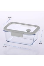 Fika Glace Gri Vakumlu 4 Parça Saklama Kabı 460 ML + 800 ML