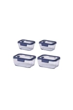 Fika Glace Mavi Vakumlu 4 Parça Saklama Kabı 460 ML + 800 ml