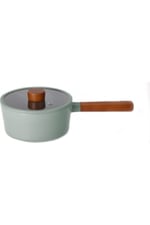 Fika Gri 18 Cm Döküm Indiksiyonlu Sos Tenceresi Cam Kapaklı D-neog218