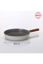 Fika Gri 4 Parça Pratik 26 cm Tencere Tava Wok Set