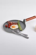 Fika Seramik kaplama Alüminyum Döküm Krep Tava 26Cm Gri