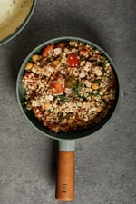 Fika Seramik Kaplama Alüminyum Döküm Wok Tava 26 CM - Gri