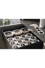 Fresh & Save Cube Saklama Kabı Seti, M / 5-Parça, Şeffaf-Beyaz