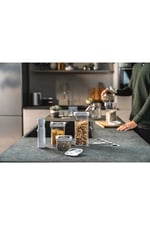 Fresh & Save Cube Saklama Kabı Seti, M / 5-Parça, Şeffaf-Beyaz