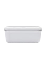 Fresh & Save Vakumlu Yemek Kabı L Düz Beyaz-Gri