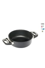 Gastroguss Tencere 20x8 Cm + Gastroguss Cam Kapak 20 Cm 1 Adet