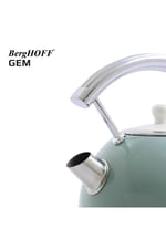 GEM RETRO Yuvarlak Su Isıtıcısı Kettle ve RETRO Mint Rengi 2 Dilim Ekmek Kızartma Makinesi Seti