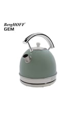 GEM RETRO Yuvarlak Su Isıtıcısı Kettle ve RETRO Mint Rengi 2 Dilim Ekmek Kızartma Makinesi Seti