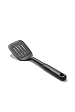 GG Oluklu Kare Spatula Siyah