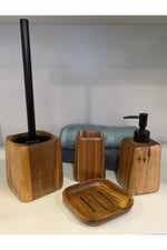 Jardim 4 Lü Ahşap Banyo Seti