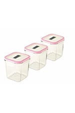 Kare Cam Saklama Kabı 3x920 Ml.