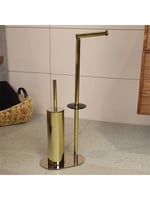 Kobos Hareketli WC Set Yuvarlak Altın KBW-829GL