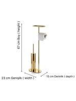 Kobos  Nova Gold Hareketli Yuvarlak Wc Set