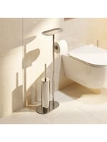 Kobos Nova Parlak Krom Hareketli Yuvarlak WC Set