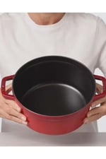 La Cocotte Yuvarlak Döküm Tencere 24 Cm Kiraz 3,8 L