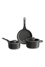 LEO STONE Yapışmaz Alüminyum Döküm 5 li Tencere Seti