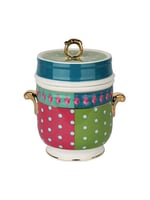 Lucky Art Estelle Bone Porselen Kulplu Kavanoz 16 Cm