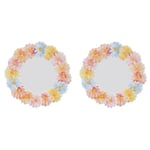 Lucky Art Florista Melamin Servis Tabak Seti 28cm (2'li)