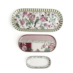 Lucky Art Madeline Bone 3'lü Oval Sunumluk Seti