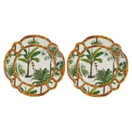Lucky Art Palma Melamin 23 cm 2'li Tabak Seti