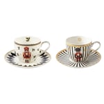 Lucky Art Soldino Bone 2'li Kahve Fincanı Seti 90 ml
