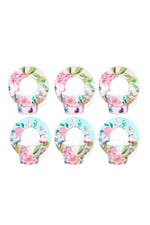 Luckyart Peony Desenli 6 lı Bone China Porselen Çay Fincanı seti 220 ml LYBA037