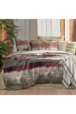 Mondrian Çift Kişilik %100 Pamuk Flanel (Pazen) Nevresim Takımı