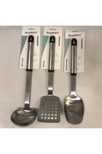 Mutfak Servis Seti Kepçe Kaşık Spatula 3 Parça