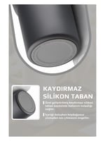 Neoflam Fika Lumi Patentli Döner Kulplu Sızdırmaz Çift Ağızlıklı Çelik Termos 950 ML - Antrasit