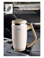 Neoflam Fika Lumi Patentli Döner Kulplu Sızdırmaz Çelik Termos 1200 ML - Bej