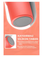 Neoflam Fika Lumi Patentli Döner Kulplu Sızdırmaz Çift Ağızlıklı Çelik Termos 950 ML - Kırmızı