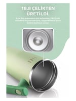 Neoflam Fika Lumi Patentli Döner Kulplu Sızdırmaz Çelik Termos 1200 ML - Mint Yeşili
