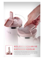Neoflam Fika Lumi Patentli Döner Kulplu Sızdırmaz Çelik Termos 1200 ML - Pembe