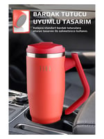 Neoflam Fika Lumi Patentli Döner Kulplu Sızdırmaz Çelik Termos 1200 ML-Kırmızı