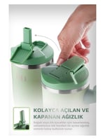 Neoflam Fika Lumi Patentli Döner Kulplu Sızdırmaz Çelik Termos 1200 ML - Mint Yeşili