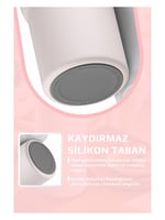 Neoflam Fika Lumi Patentli Döner Kulplu Sızdırmaz Çift Ağızlıklı Çelik Termos 950 ML - Pembe