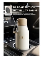 Neoflam Fika Rento Sızdırmaz Vidalı Kapaklı Geniş Ağızlıklı Kolay Taşınabilir Çelik Termos 600 ML - Bej