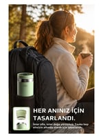 Neoflam Fika Tauko Sızdırmaz Kolay Sökülebilir Derin Temizlenebilir Patentli Kapaklı Çelik Bardak Termos 470 ML - Mint Yeşili