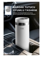 NEOFLAM Fika Tauko Sızdırmaz Kolay Sökülebilir Derin Temizlenebilir Patentli Kapaklı Çelik Bardak Termos 470 ML - Beyaz