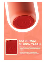Neoflam Fika Tauko Sızdırmaz Kolay Sökülebilir Derin Temizlenebilir Patentli Kapaklı Çelik Bardak Termos 470 ML - Kırmızı