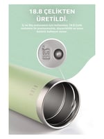 Neoflam Fika Tauko Sızdırmaz Kolay Sökülebilir Derin Temizlenebilir Patentli Kapaklı Çelik Bardak Termos 470 ML - Mint Yeşili