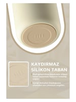 Neoflam Fika Tauko Sızdırmaz Kolay Sökülebilir Derin Temizlenebilir Patentli Kapaklı Çelik Bardak Termos 470 ML - Bej