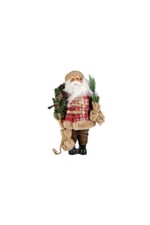 Noel Baba Kırmızı Ekose 40cm