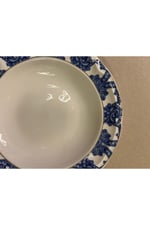 Outlet Florance Mavi&Beyaz Desenli New Bone China Porselen 24 parça Yemek Takımı