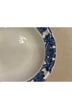 Outlet Florance Mavi&Beyaz Desenli New Bone China Porselen 24 parça Yemek Takımı