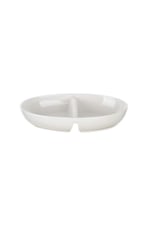 Porselen 2 Bölmeli Oval Kase 32x20cm 009hhb0826