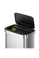 Primanova Eco Horizon x Sensörlü Dikdörtgen Iç Kovasız Paslanmaz Çöp Kovası 50 Lt