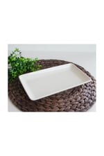 Pure White 34x18cm Beyaz Porselen Servis Kayık Tabak 008089