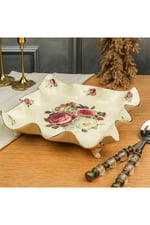 ROSE 28 CM AYAKLI SUNUM TABAK